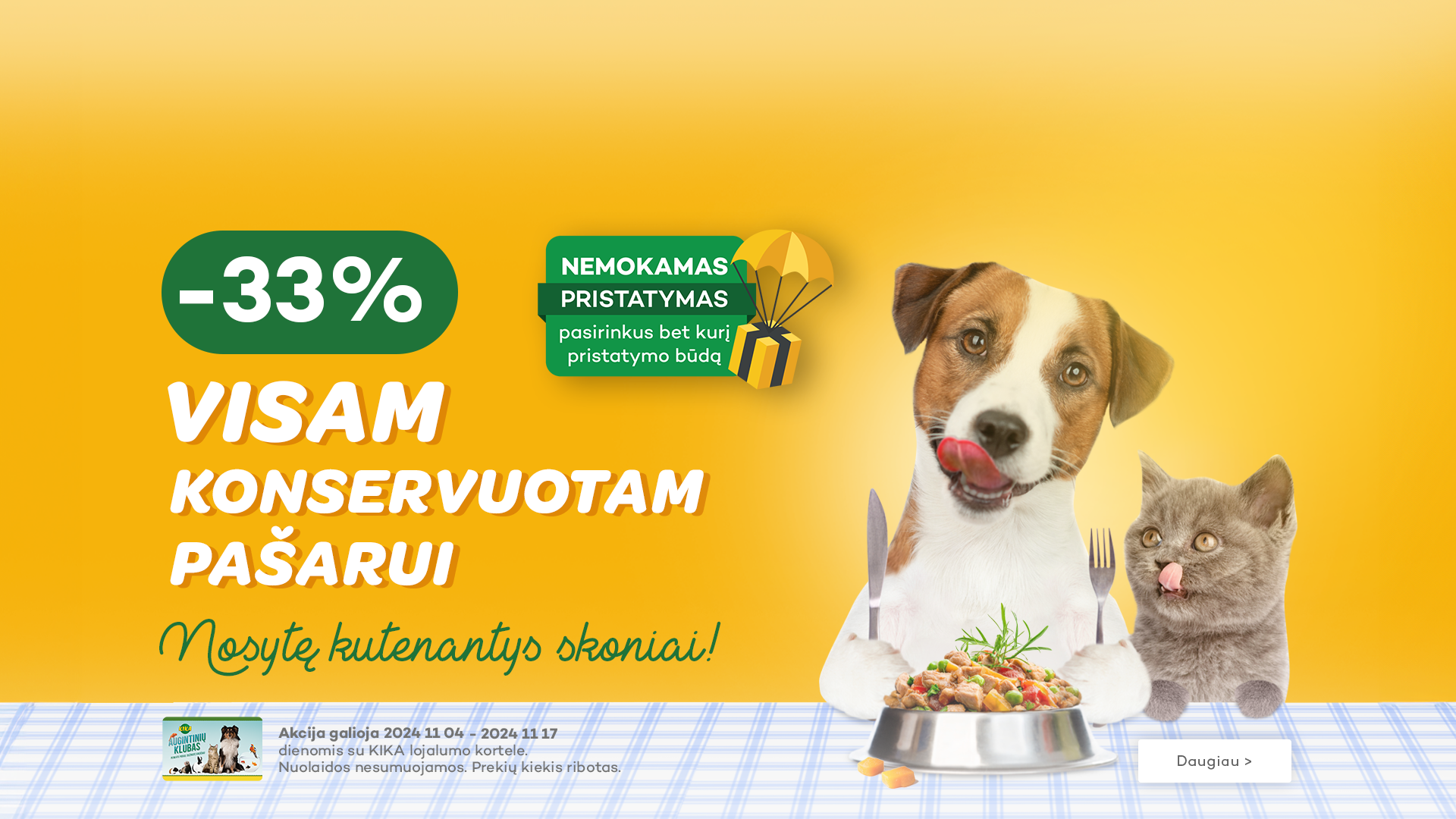 Visam konservuotam pasarui -33%