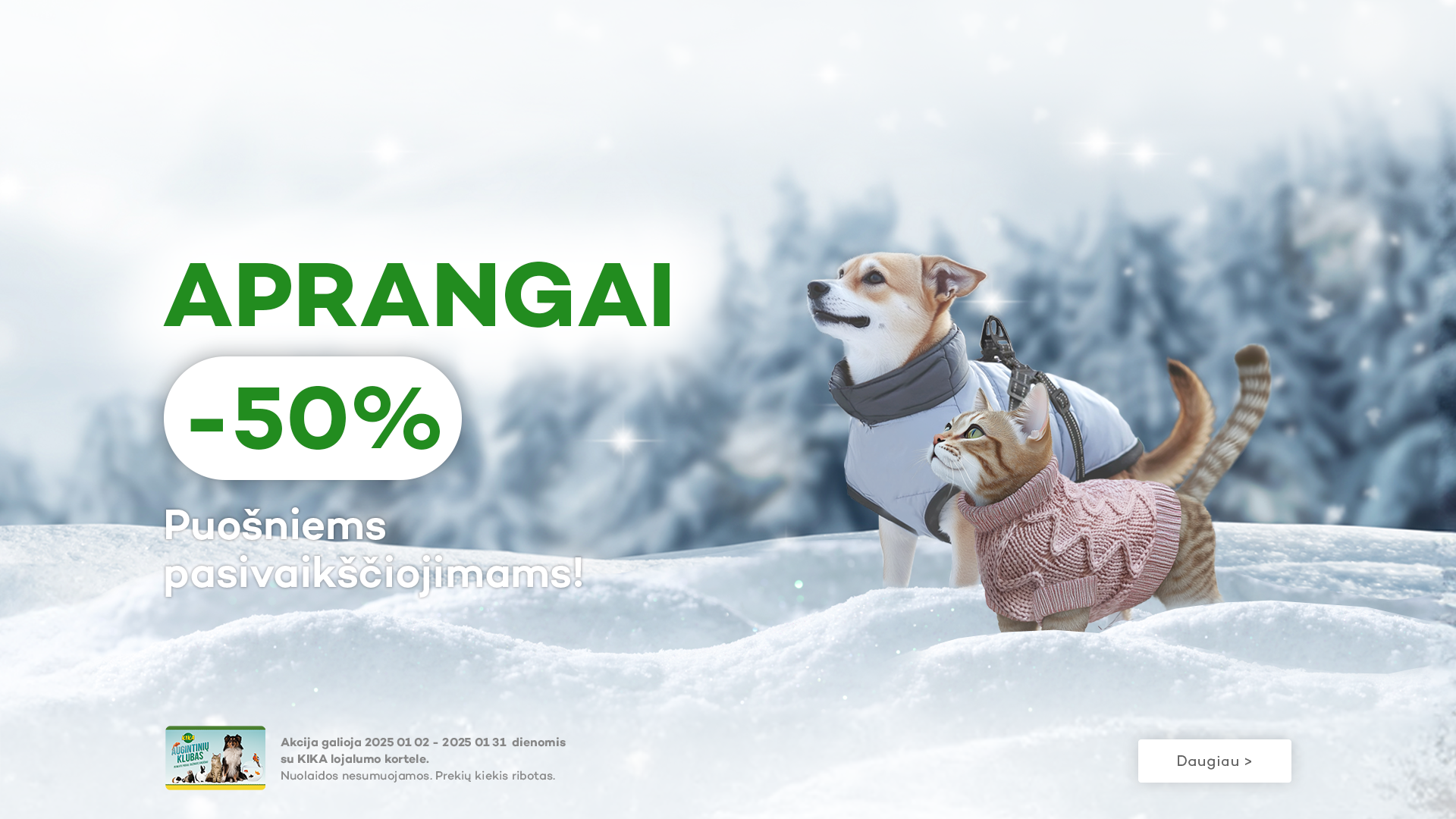 Visai aprangai -50%! (01.02-31)