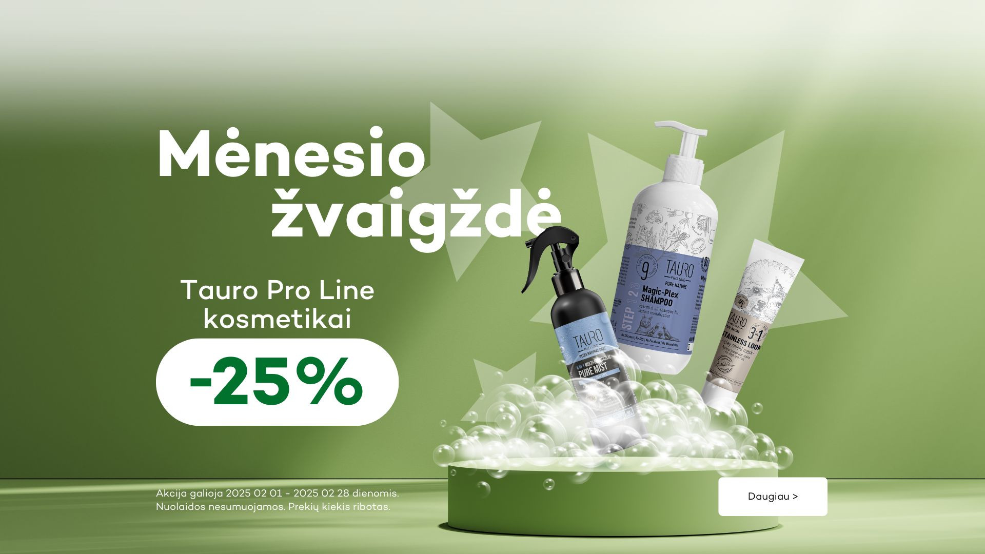 Tauro Pro Line kosmetikai -25%!