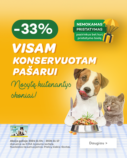 Visam konservuotam pasarui -33%