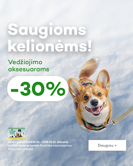 Vedžiojimo aksesuarų asortimentui -30% (01.02-09)