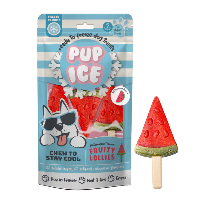 IMAGINELLES Pup Ice šunų pašaro papildas - skanėstai, ledų formos „Fruity Lollies“ 