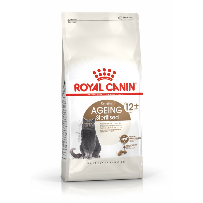 ROYAL CANIN Ageing Sterilised 12+, senstančių sterilizuotų kačių sausas pašaras 