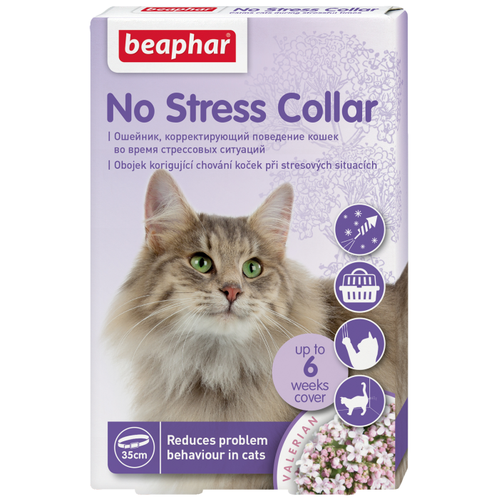 BEAPHAR Kačių antkaklis NO STRESS, padedantis kovoti su stresu 