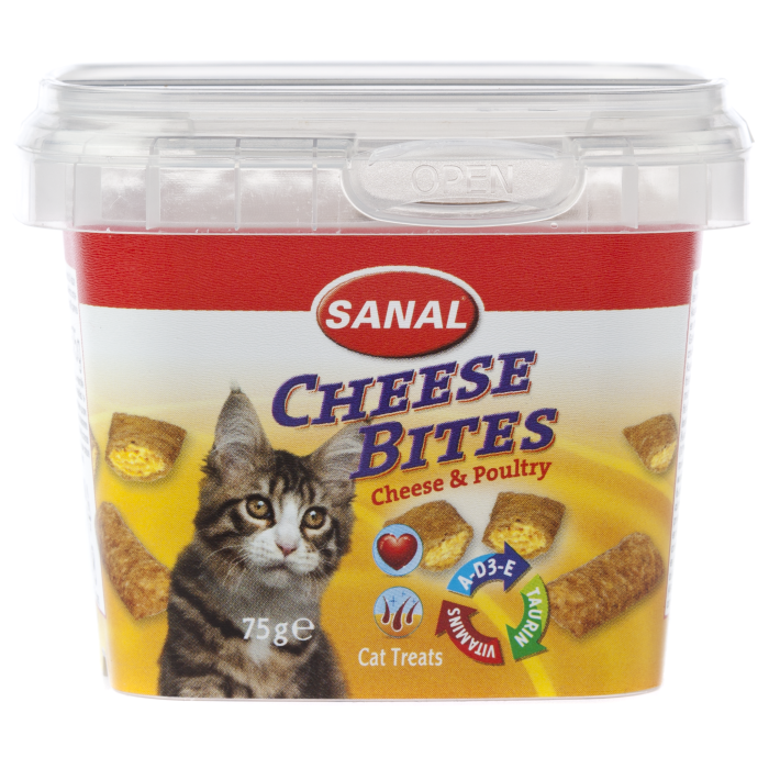SANAL kačių pašaro papildas su sūriu 