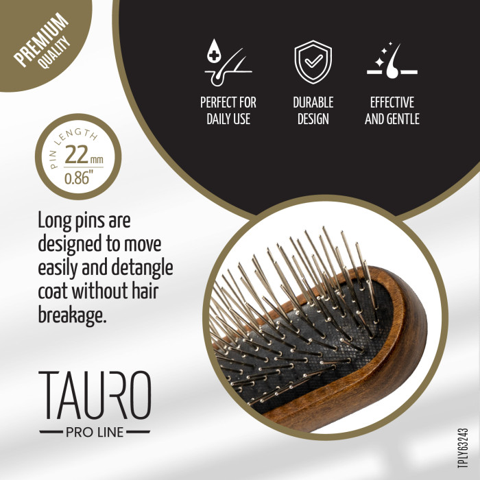 TAURO PRO LINE šepetys, masažinis 