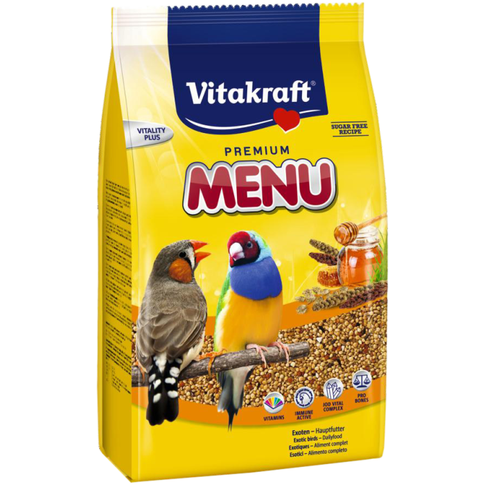 VITAKRAFT Premium Menu Exotis Pašaras egzotiškiems paukščiams 