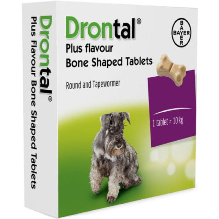 DRONTAL Dog Flavour tabletės nuo kirminų šunims 