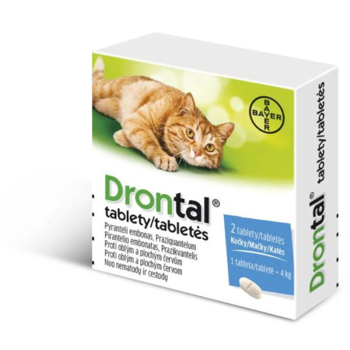 DRONTAL Cat tabletė katėms nuo kirminų 