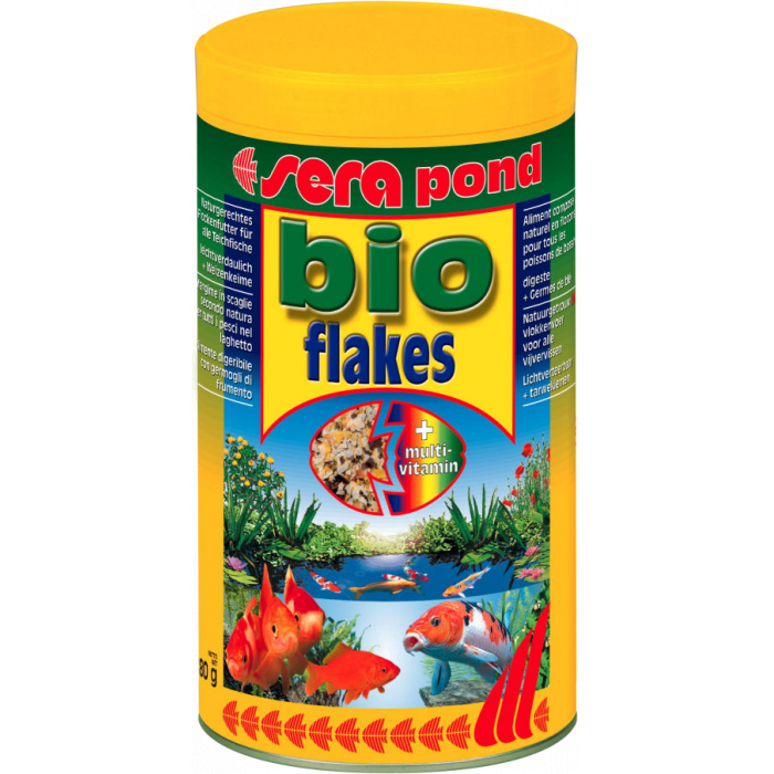 SERA Bioflakes/flakes Pašaras dribsniais visoms tvenkinių žuvims 