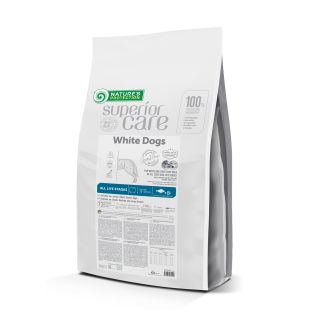 NATURE'S PROTECTION SUPERIOR CARE visų dydžių ir amžiaus grupių baltakailių šunų sausas pašaras su balta žuvimi 10 kg x 2