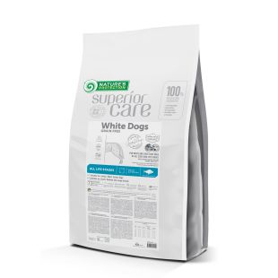 NATURE'S PROTECTION SUPERIOR CARE visų dydžių ir amžiaus grupių baltakailių šunų sausas begrūdis pašaras su balta žuvimi 10 kg x 2