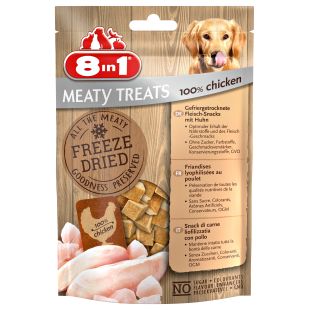 8IN1 šunų pašaro papildas - skanėstai, liofilizuota vištiena 50 g