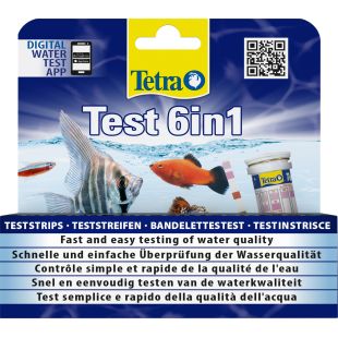 TETRA Test 6in1 akvariumų vandens testas 25 vnt.