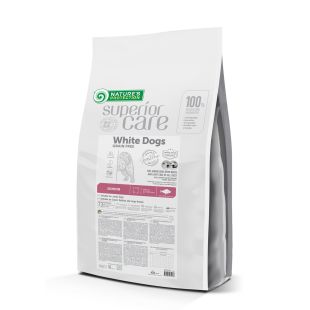 NATURE'S PROTECTION SUPERIOR CARE visų dydžių jaunų baltakailių šunų sausas begrūdis pašaras su balta žuvimi 10 kg x 2