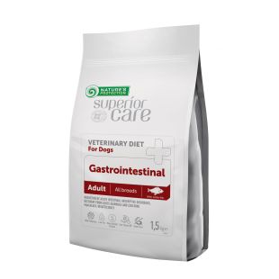 NATURE'S PROTECTION SUPERIOR CARE visų veislių šunų, turinčių virškinimo sutrikimų, sausas dietinis pašaras su balta žuvimi 1,5 kg x 4