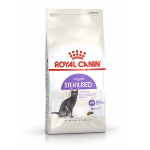 ROYAL CANIN suaugusių sterilizuotų kačių sausas pašaras 1 kg+6 vnt. konservų