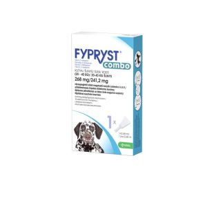 FYPRYST Combo tirpalas šunims nuo erkių ir blusų 20-40 kg, 1 pip.