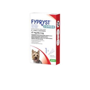 FYPRYST Combo tirpalas šunims nuo erkių ir blusų 2-10 kg, 1 pip.