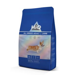 HIQ HIQ visų veislių suaugusių šunų sausas pašaras su ėriena  11 kg